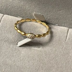 Bony Levy 18k Yellow Gold with Diamonds Ring size 6.5